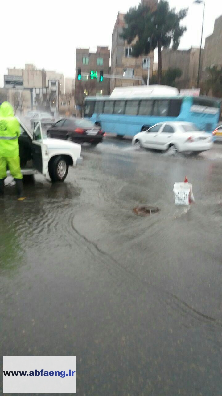 گرفتگی خط انتقال فاضلاب ۱۸۰۰ شهید رجایی 1