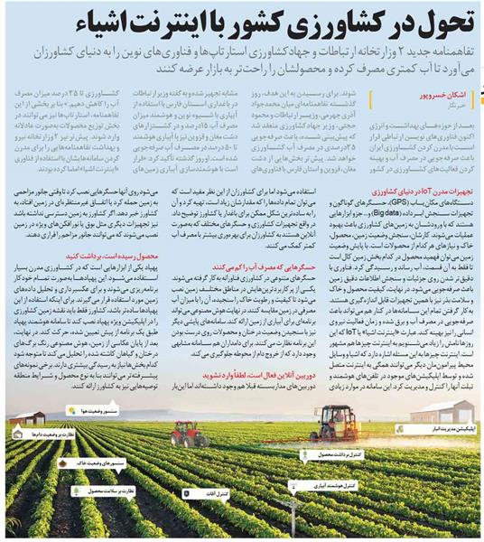 تحول در کشاورزی با  اینترنت اشیاء